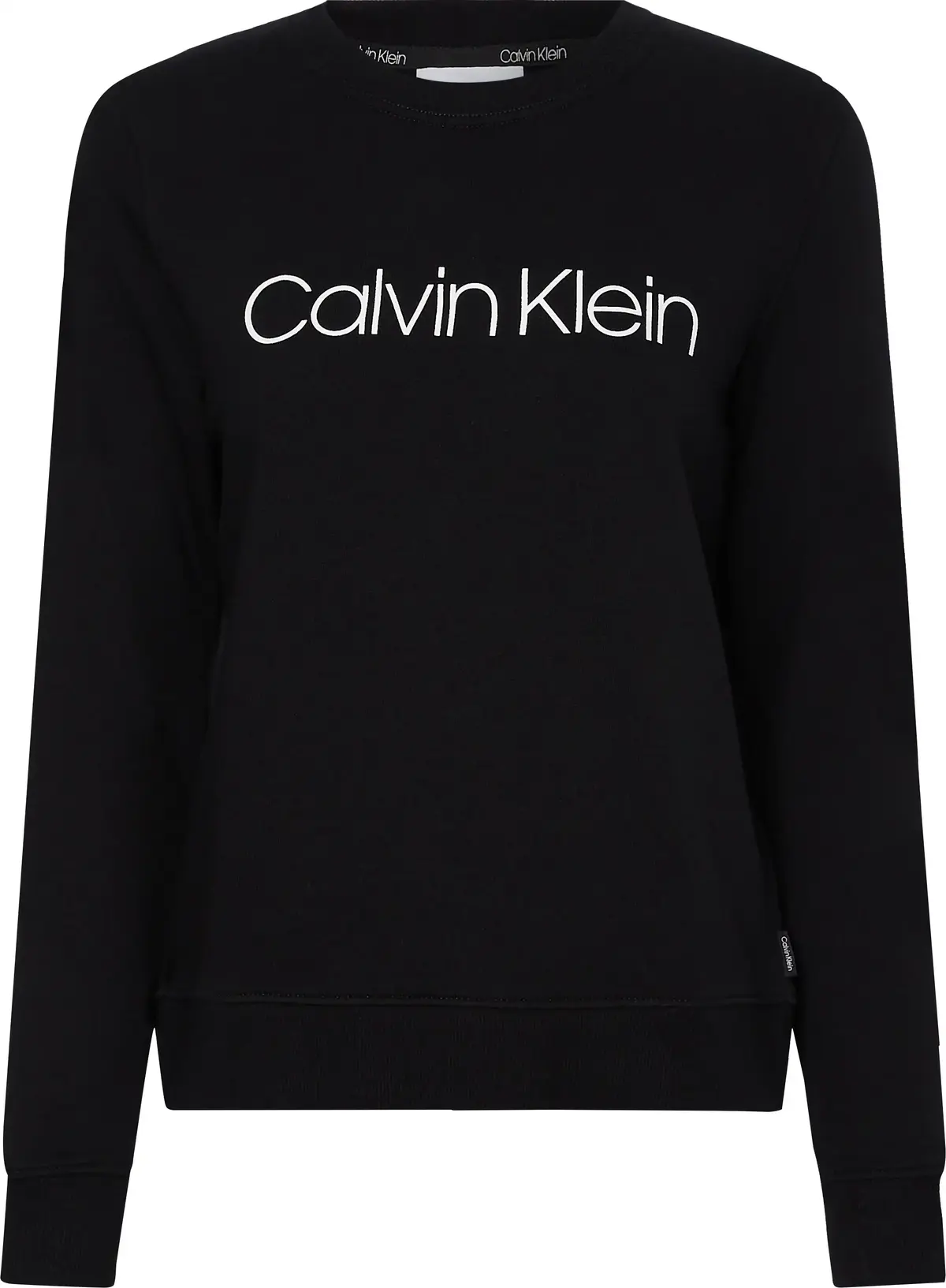 Calvin Klein CORE LOGO LS SWEATSH Kadın Siyah Sweatshirt