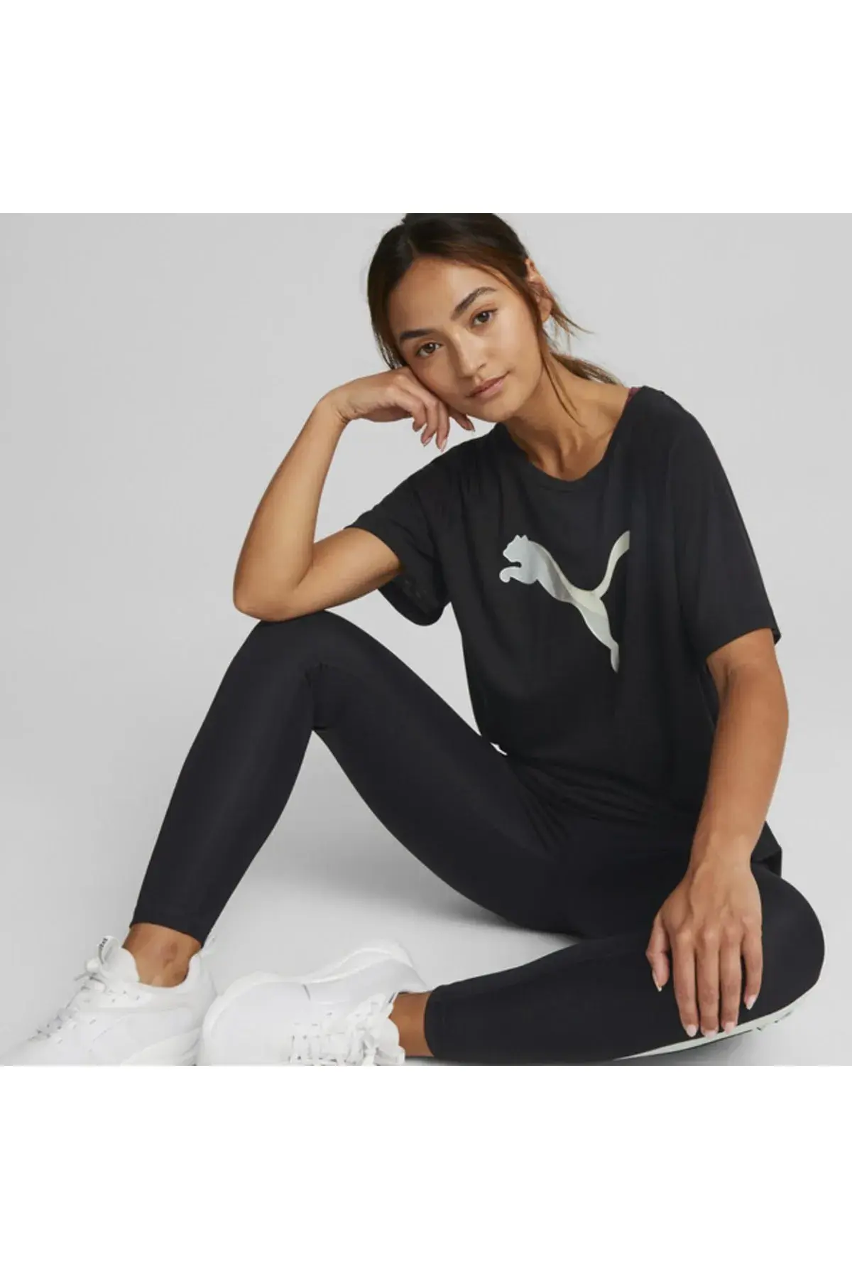 Puma Evostripe Tee Siyah Kadın T-Shirt