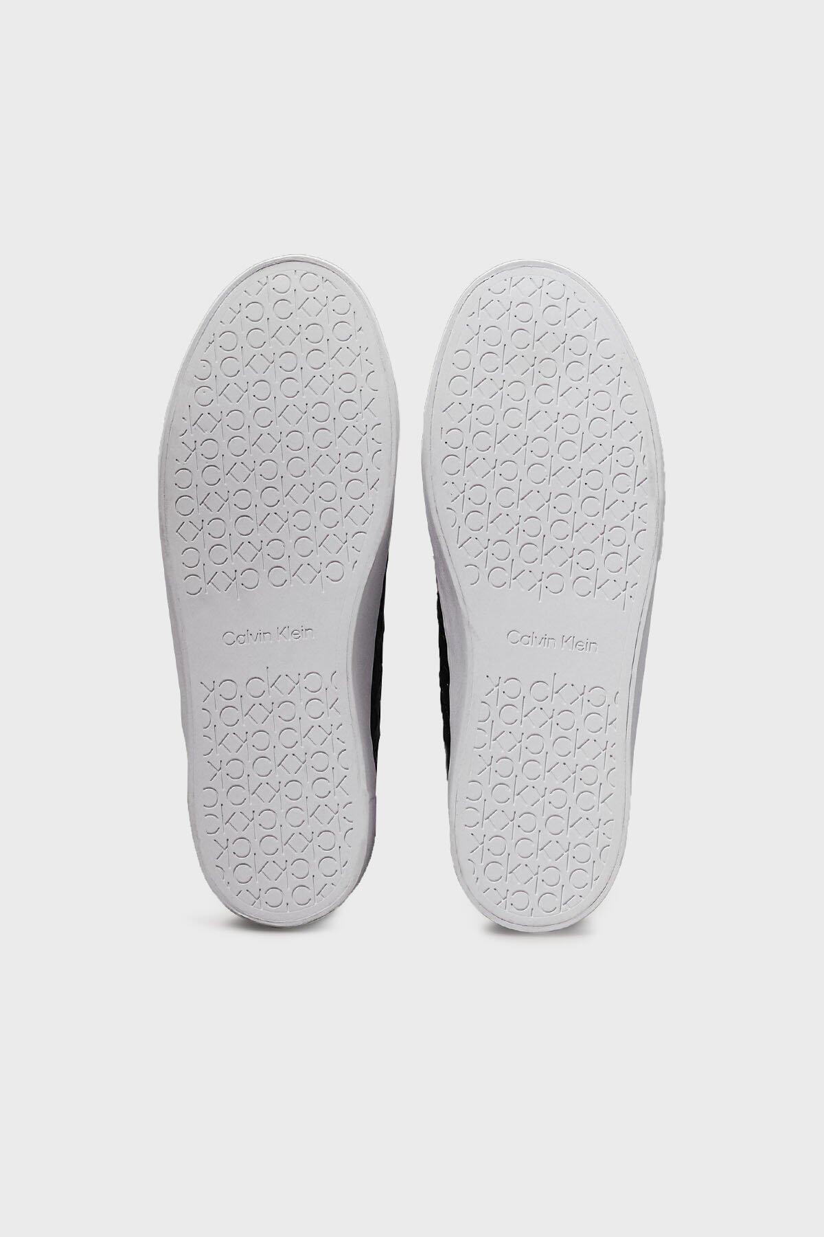 Calvin Klein CUPSOLE LACE UP LTH, BEH Siyah Kadın Spor Ayakkabı