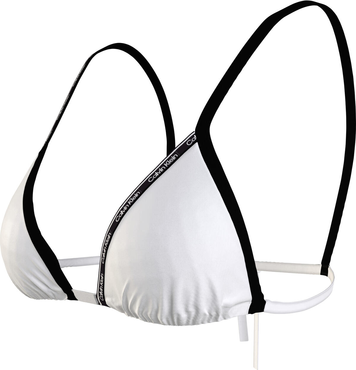 Calvin Klein TRIANGLE-RP Kadın Beyaz Bikini Üstü