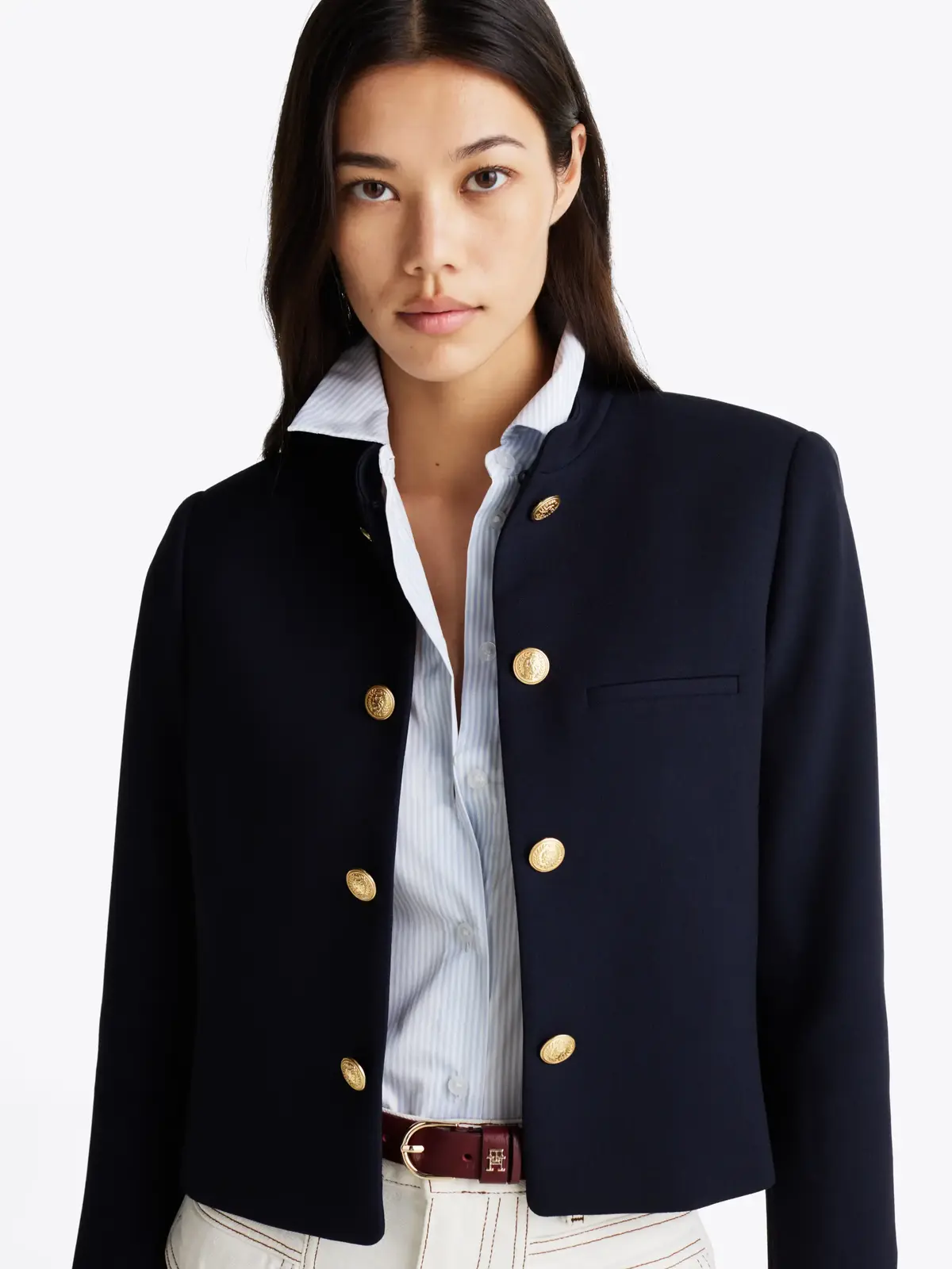 Tommy Hilfiger PUNTO SHORT SB BLAZE, C1G Lacivert Kadın Ceket