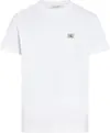 Calvin Klein WOVEN LABEL REGULAR, YAF Beyaz Erkek T-Shirt & Polo
