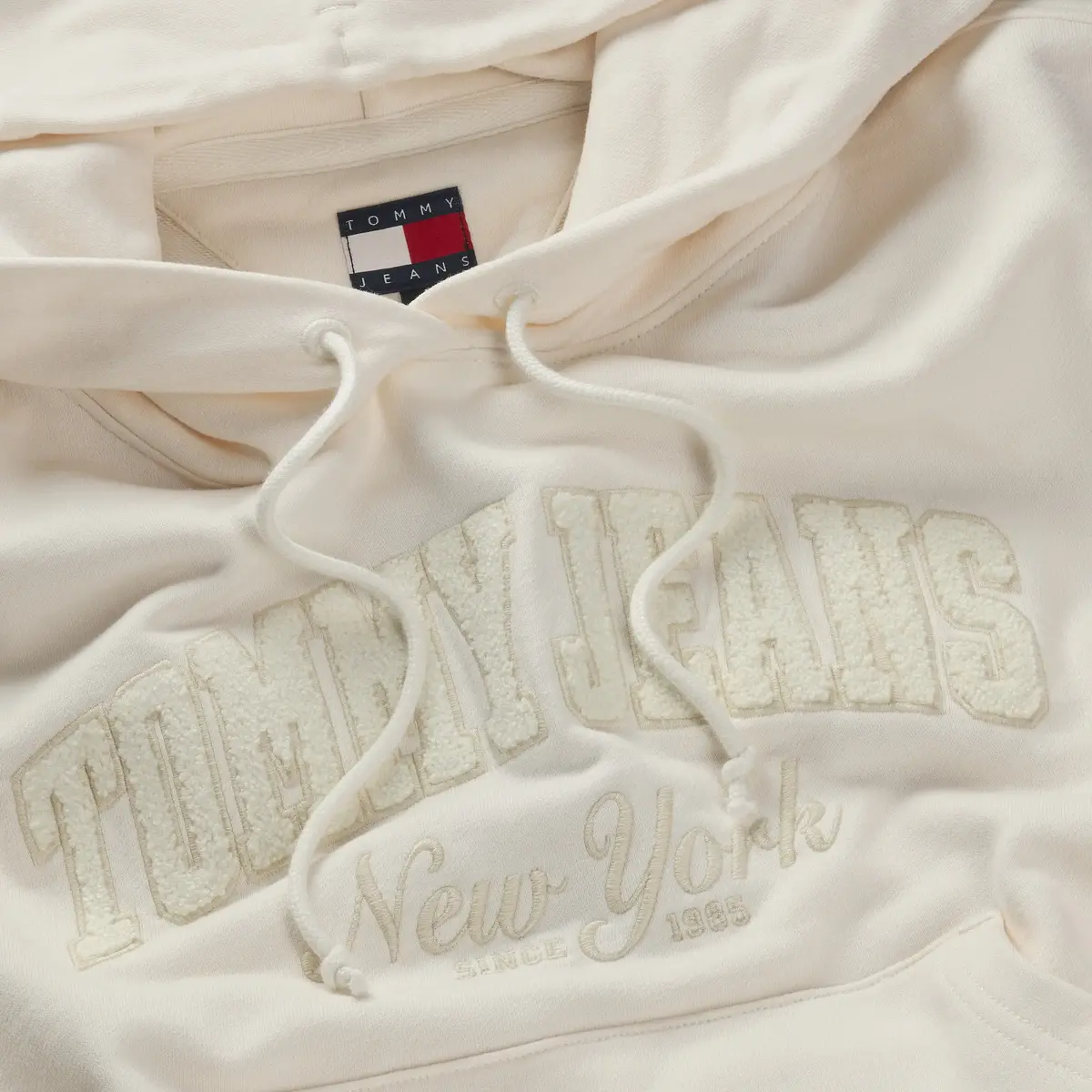 Tommy Hilfiger TJW BOXY CRP GMD VAR, YBH Krem Kadın Sweatshirt