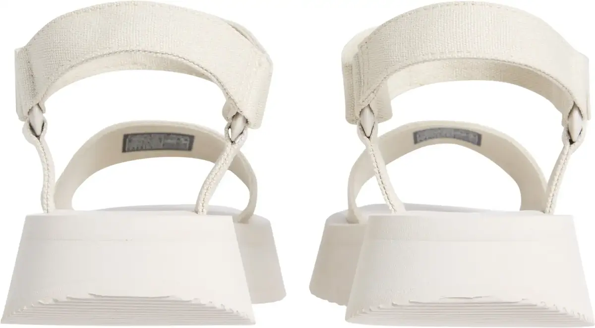 Calvin Klein SANDAL VELCRO WEBBIN, AEO Krem Kadın Terlik
