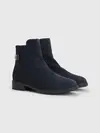 Tommy Hilfiger TH SUEDE FLAT BOOT Kadın Siyah Bot