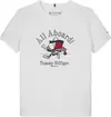 Tommy Hilfiger FLAG MASCOT TEE SS, YBR Beyaz Kız Çocuk T-Shirt & Polo