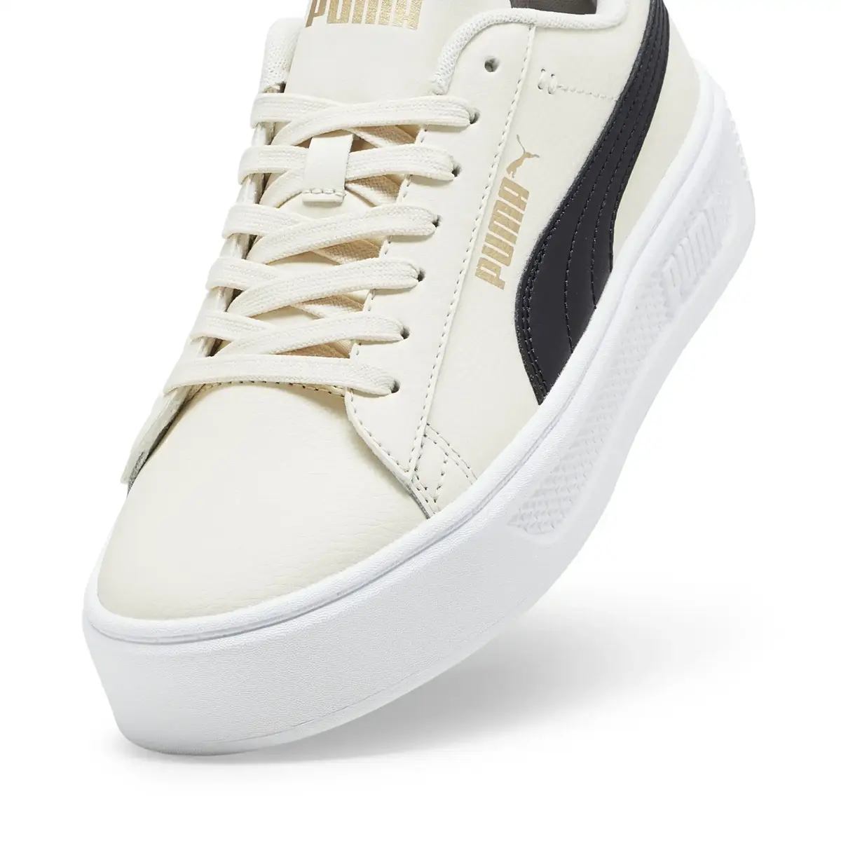 Puma Smash Platform v3 Kırık Beyaz Kadın Günlük Spor Ayakkabı