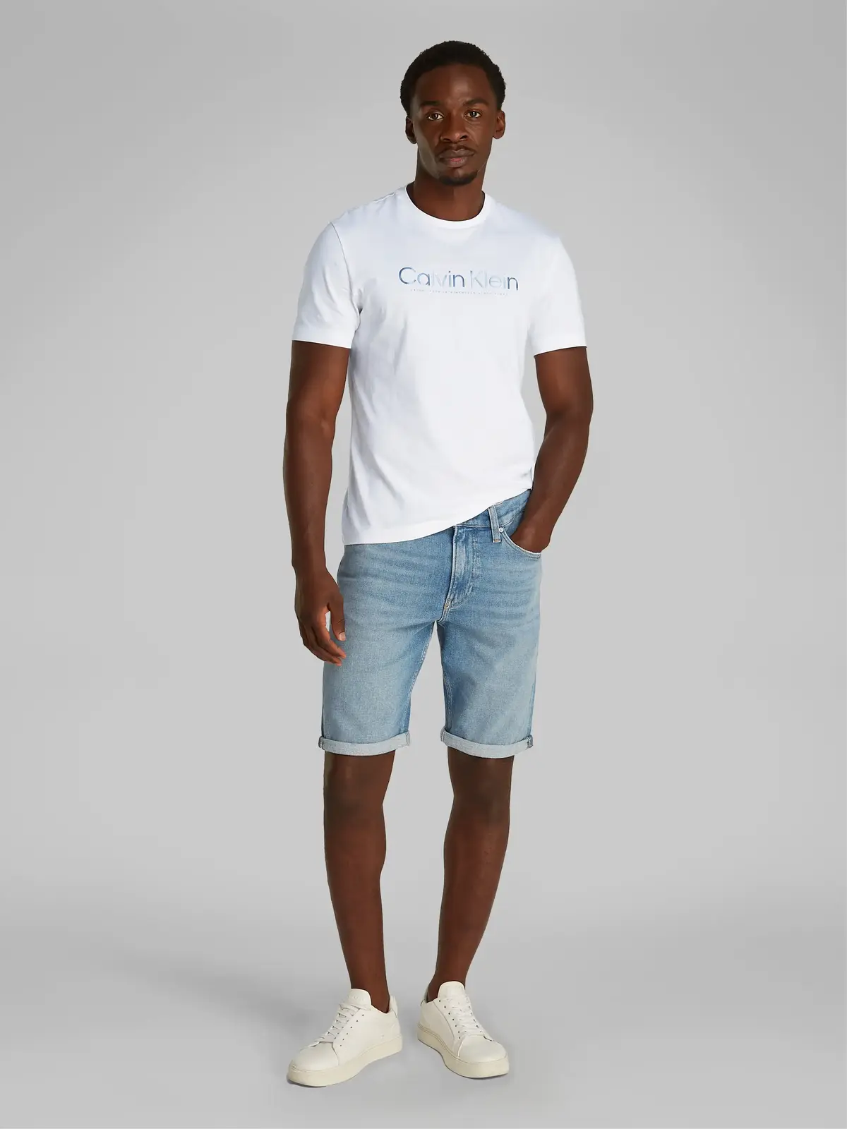 SATIN BONDED LOGO T-, YAF