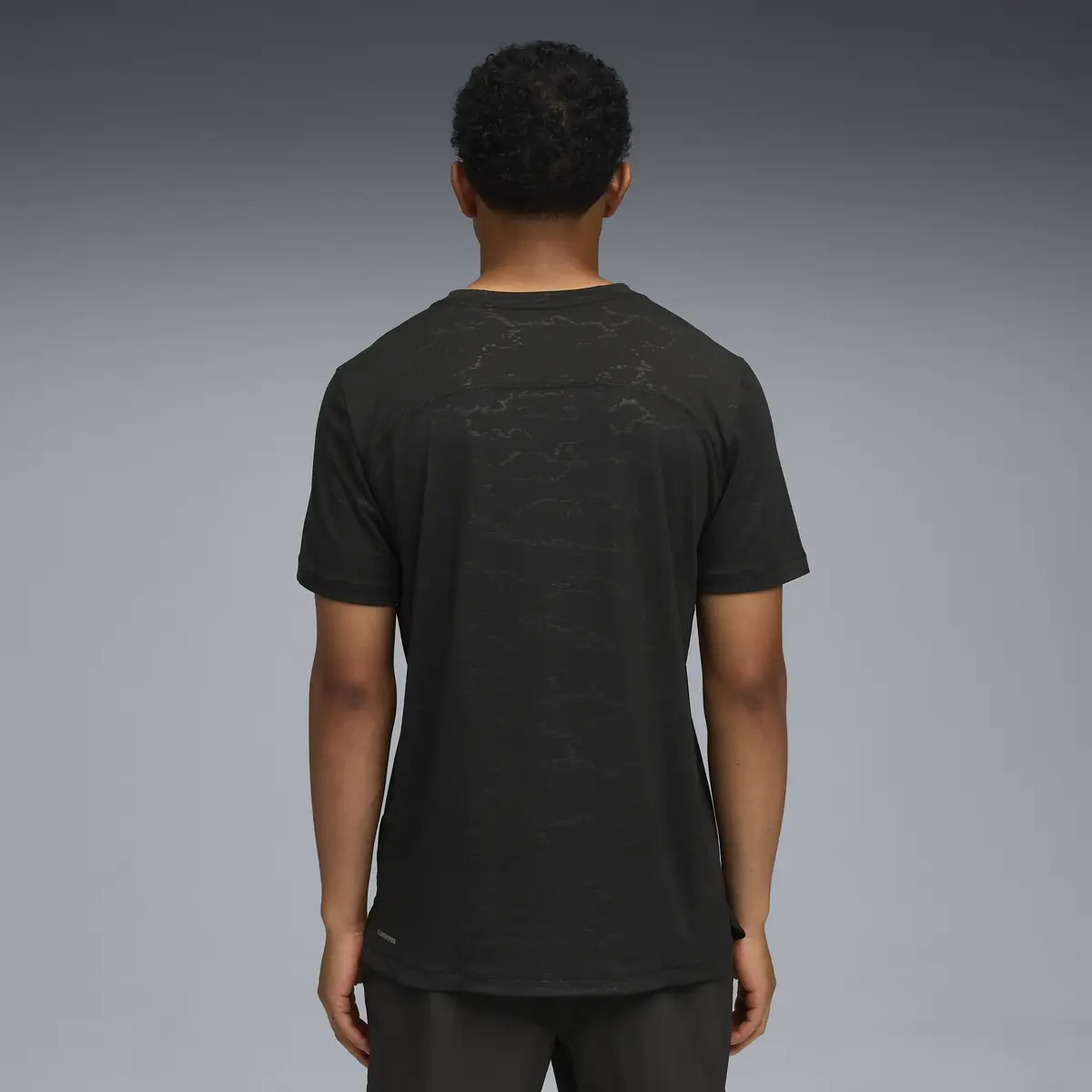 Puma M CLOUDSPUN EMBOSS TEE Siyah Erkek T-Shirt & Polo
