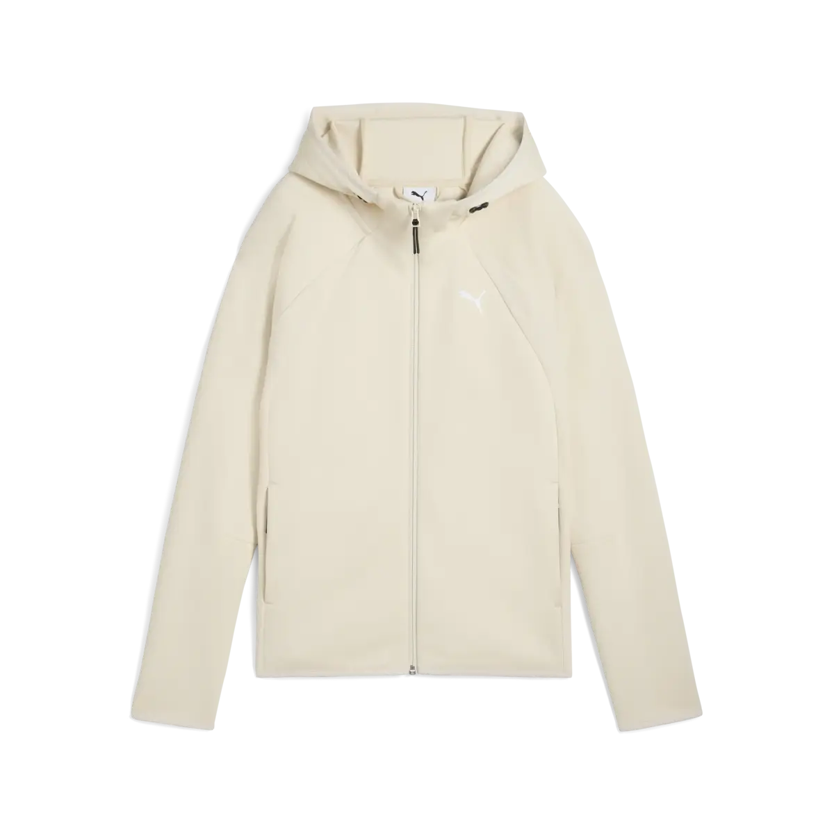 PUMA EVOSTRIPE Full-Zip Hoodie Krem Kadın Sweatshirt