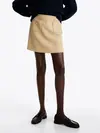 Tommy Hilfiger PUNTO SHORT SKIRT, 0GC Bej Kadın Elbise-Etek