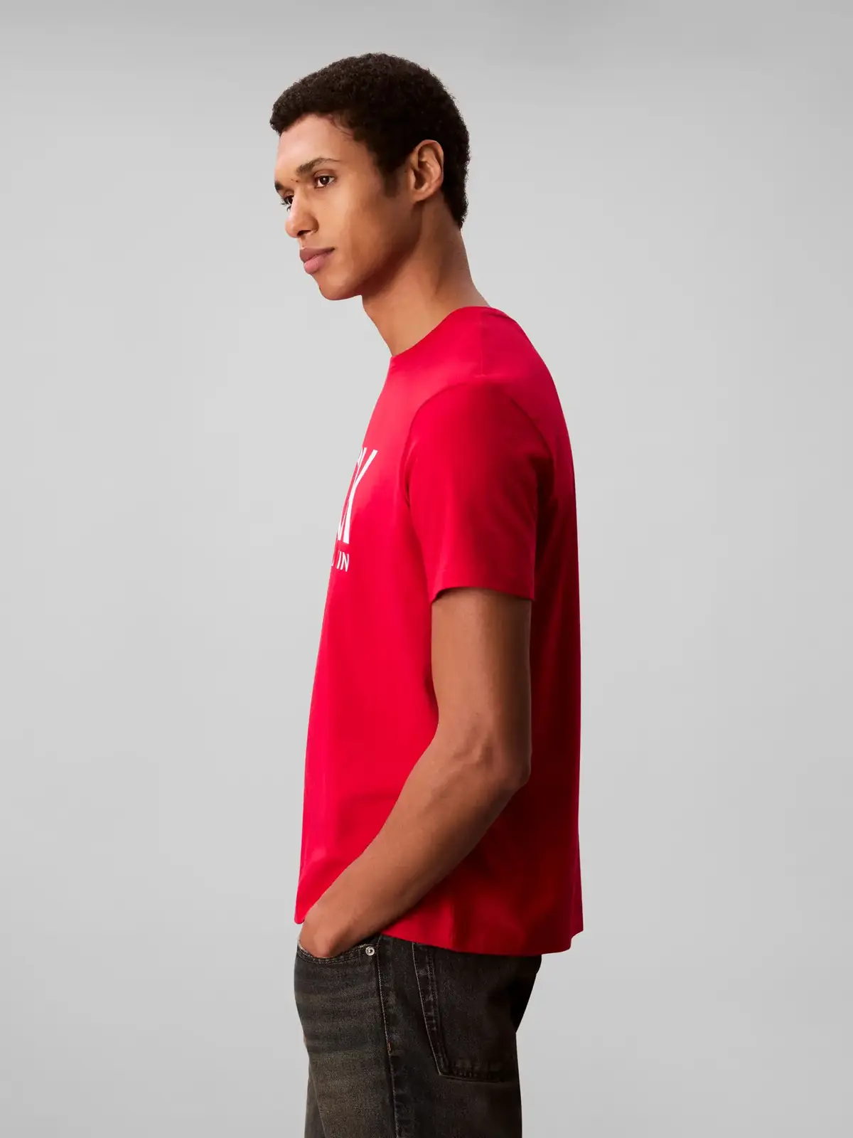 Calvin Klein SS 30S EU CK CALVIN Kırmızı Erkek Tişört