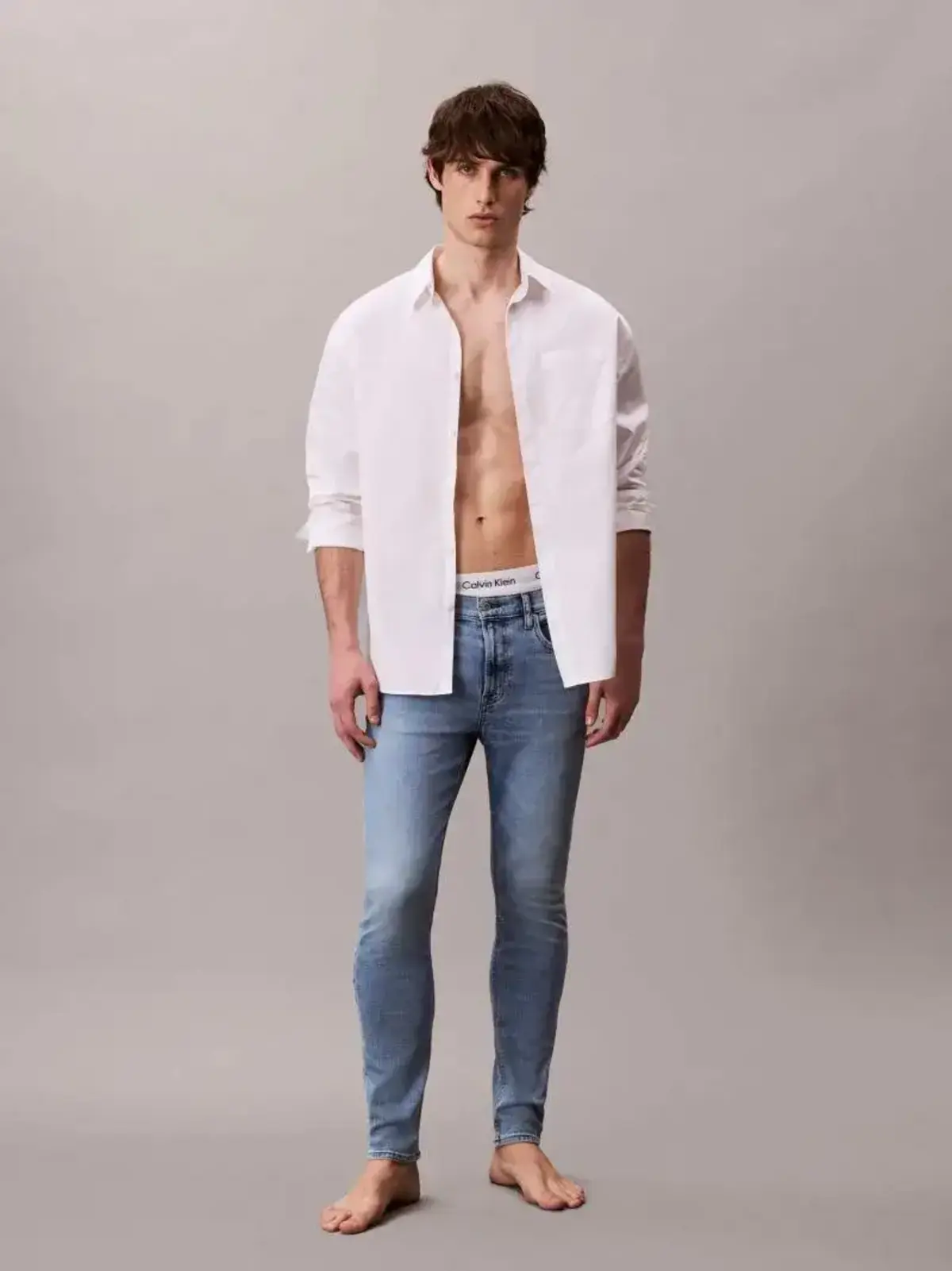 Calvin Klein SLIM TAPER CATALINA ECO COOL JEA Mavi Erkek Jeans
