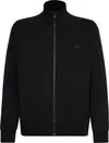 Calvin Klein TONAL LOGO TAPE ZIP- Erkek Siyah Sweatshirt