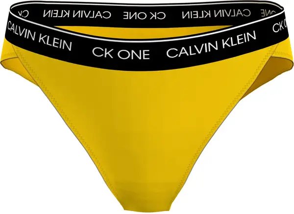 Calvin Klein HIGH WAIST CHEEKY BI Kadın Sarı Bikini Altı