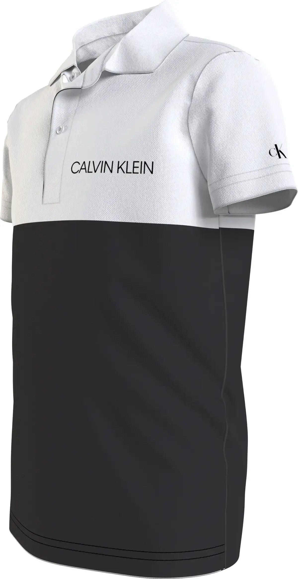 Calvin Klein CLR BLOCK LOGO POLO Erkek Siyah Polo T-Shirt