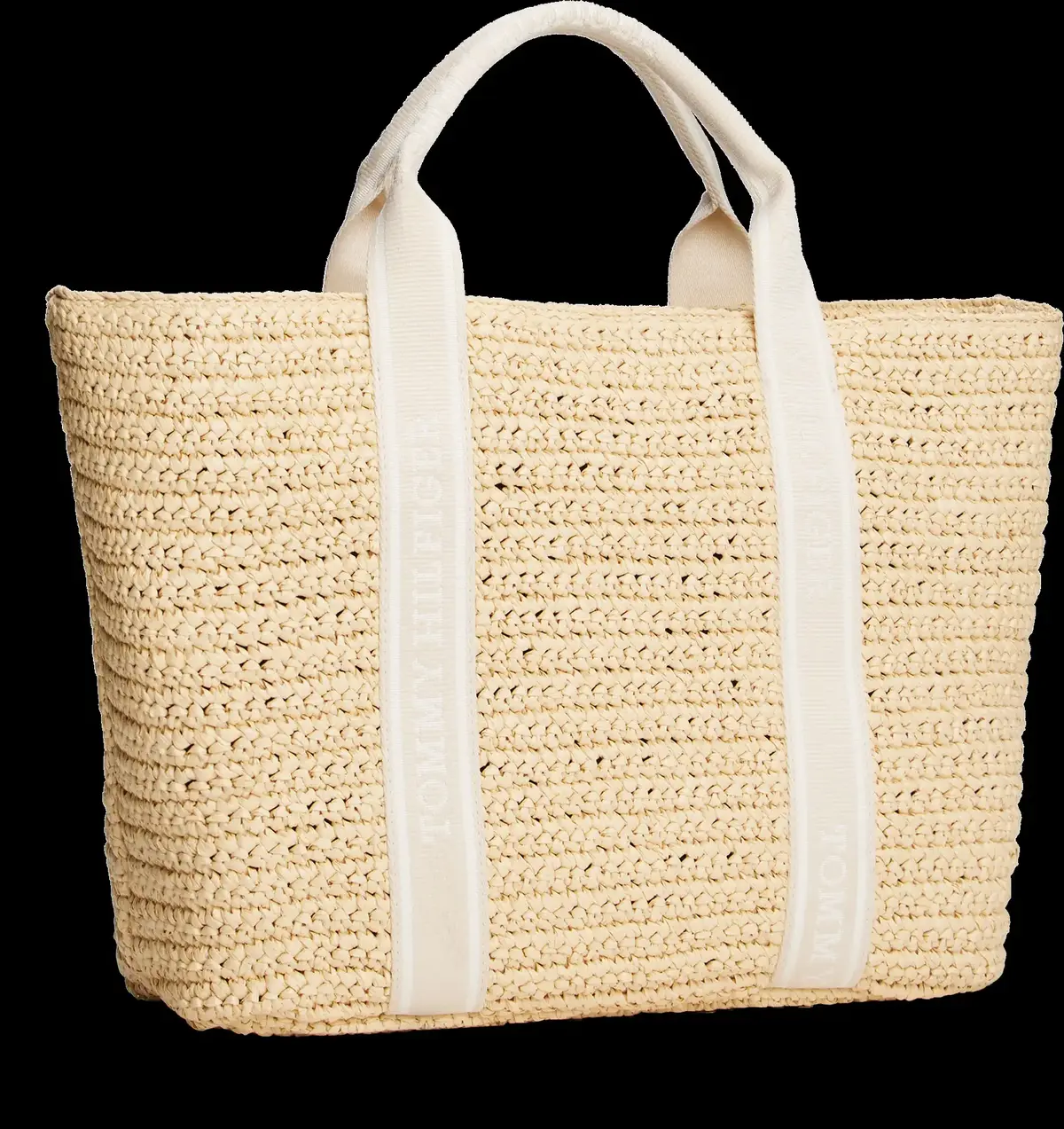 Tommy Hilfiger TH SPRING LOGO TOTE, AA8 Krem Kadın Çanta & Cüzdan