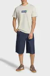 Calvin Klein SS 30s EU CALVIN LINE BOGO GRAPH Bej Erkek Tişört