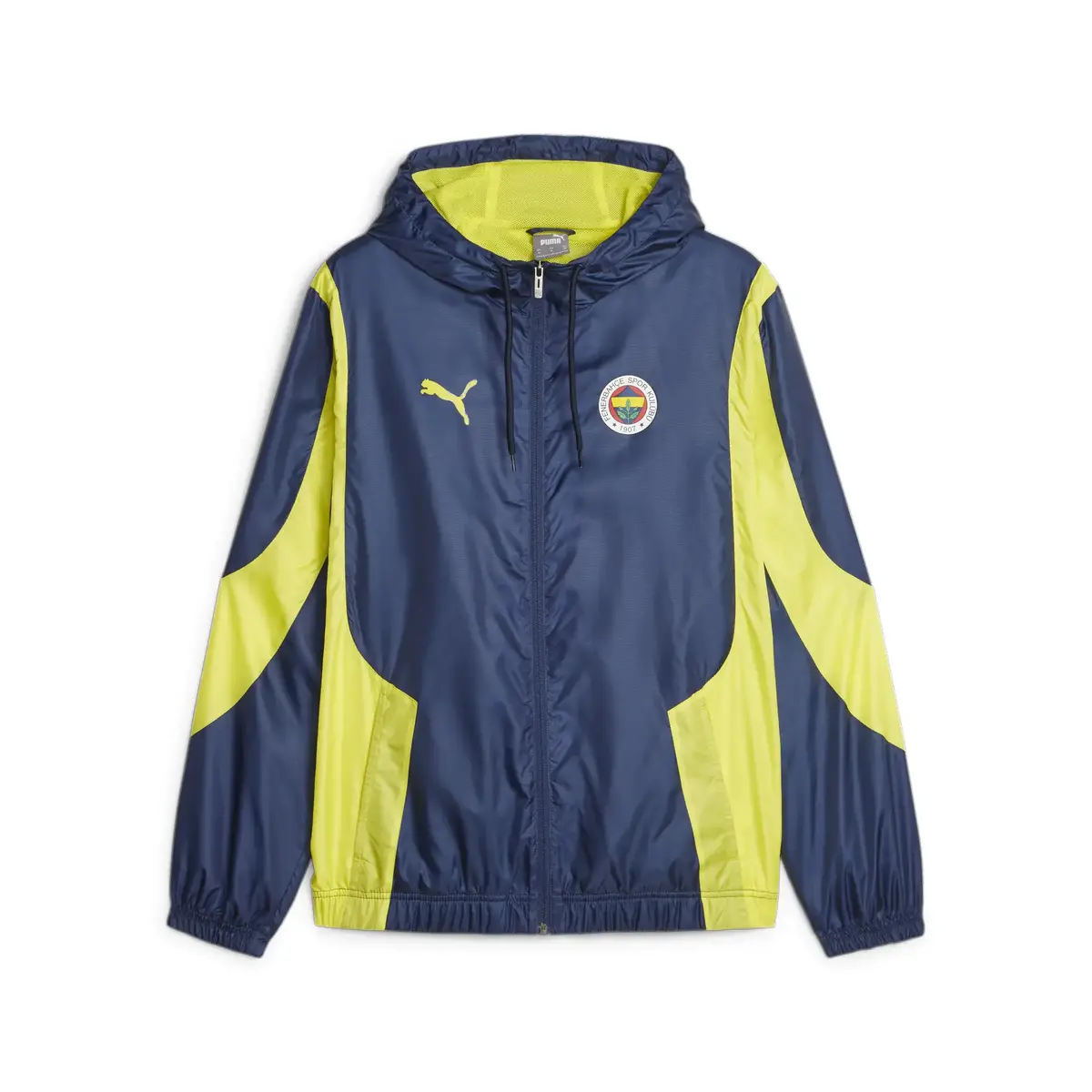 Puma Fsk Prematch Woven Anthem Jacket Medieval Blue-Blazıng Yellow Sarı Erkek Ceket