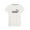 Puma ESS+ Metallic Logo Tee Beyaz Kadın T-Shirt