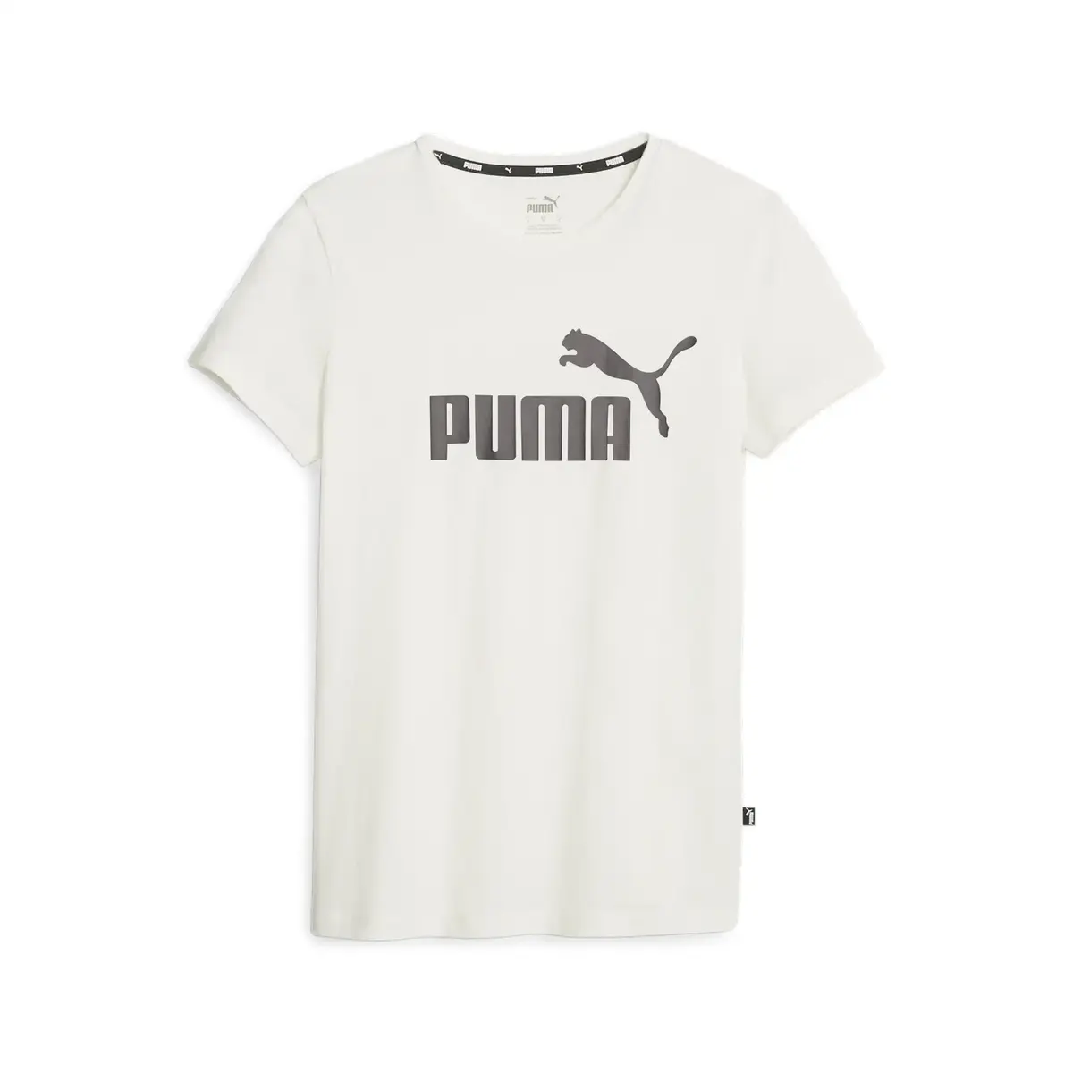 Puma ESS+ Metallic Logo Tee Beyaz Kadın T-Shirt