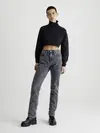 Calvin Klein AUTHENTIC SLIM STRAI Kadın Antrasit Kot Pantolon