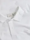 Calvin Klein STRETCH PIQUE LOGO C, YAF Beyaz Erkek T-Shirt & Polo
