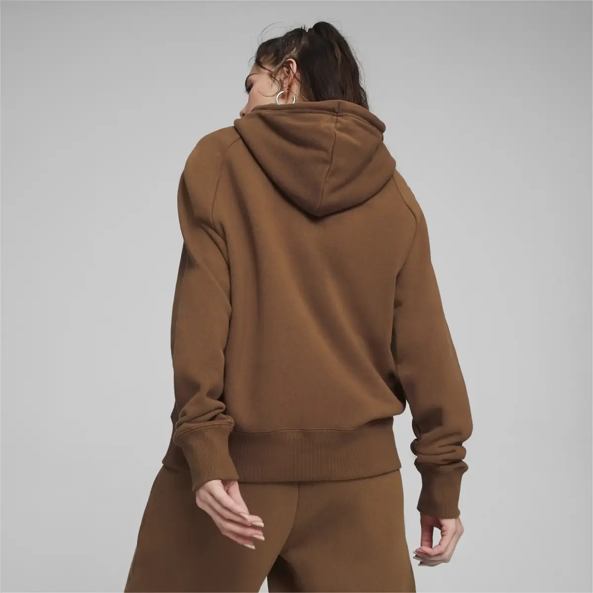 Puma INFUSE Relaxed Hoodie TR Kahverengi Kadın Sweatshirt
