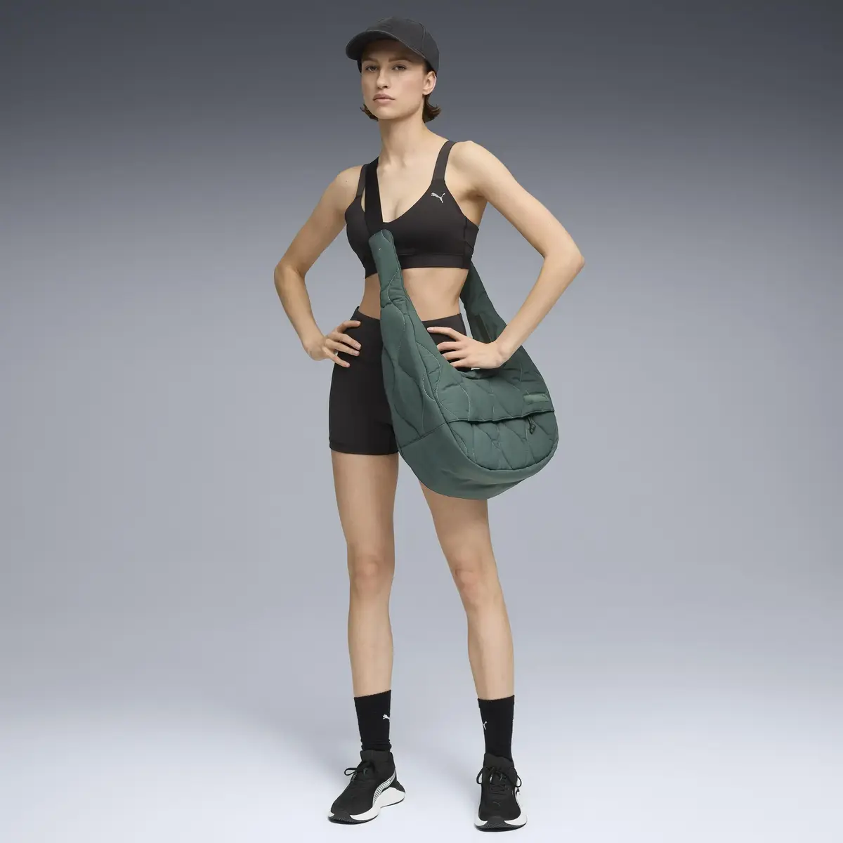 Puma PUMA SHAPE BRA - Low Siyah Kadın Sporcu Sütyeni