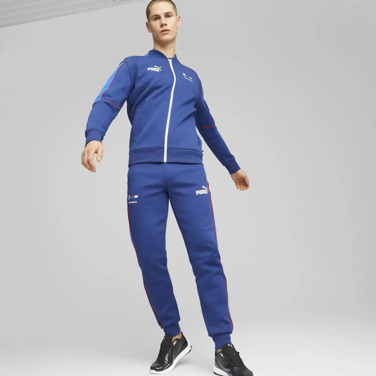 Puma BMW M Motorsport MT7 Fermuarlı Pr Blue Sweatshirt