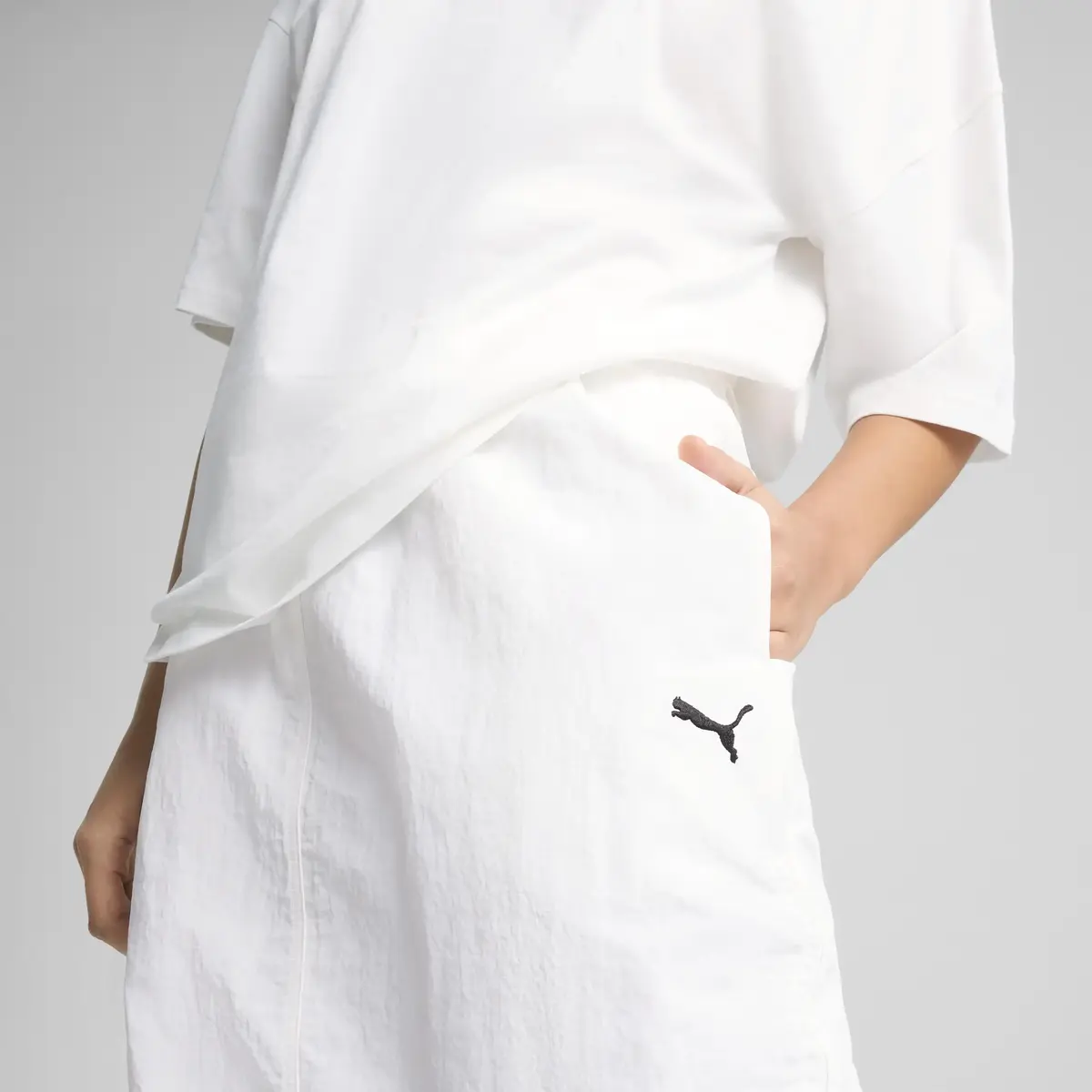PUMA WARDROBE ESS Maxi Skirt Beyaz Kadın Etek