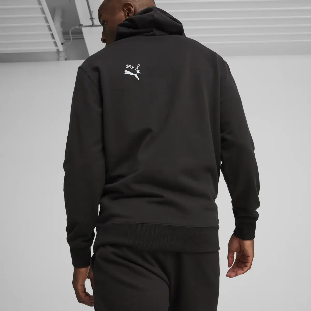 Puma BRAND LOVE Graphic Hoodie Siyah Erkek Sweatshirt