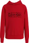 Calvin Klein INST. CUT OFF LOGO Erkek Kırmızı Hoodie
