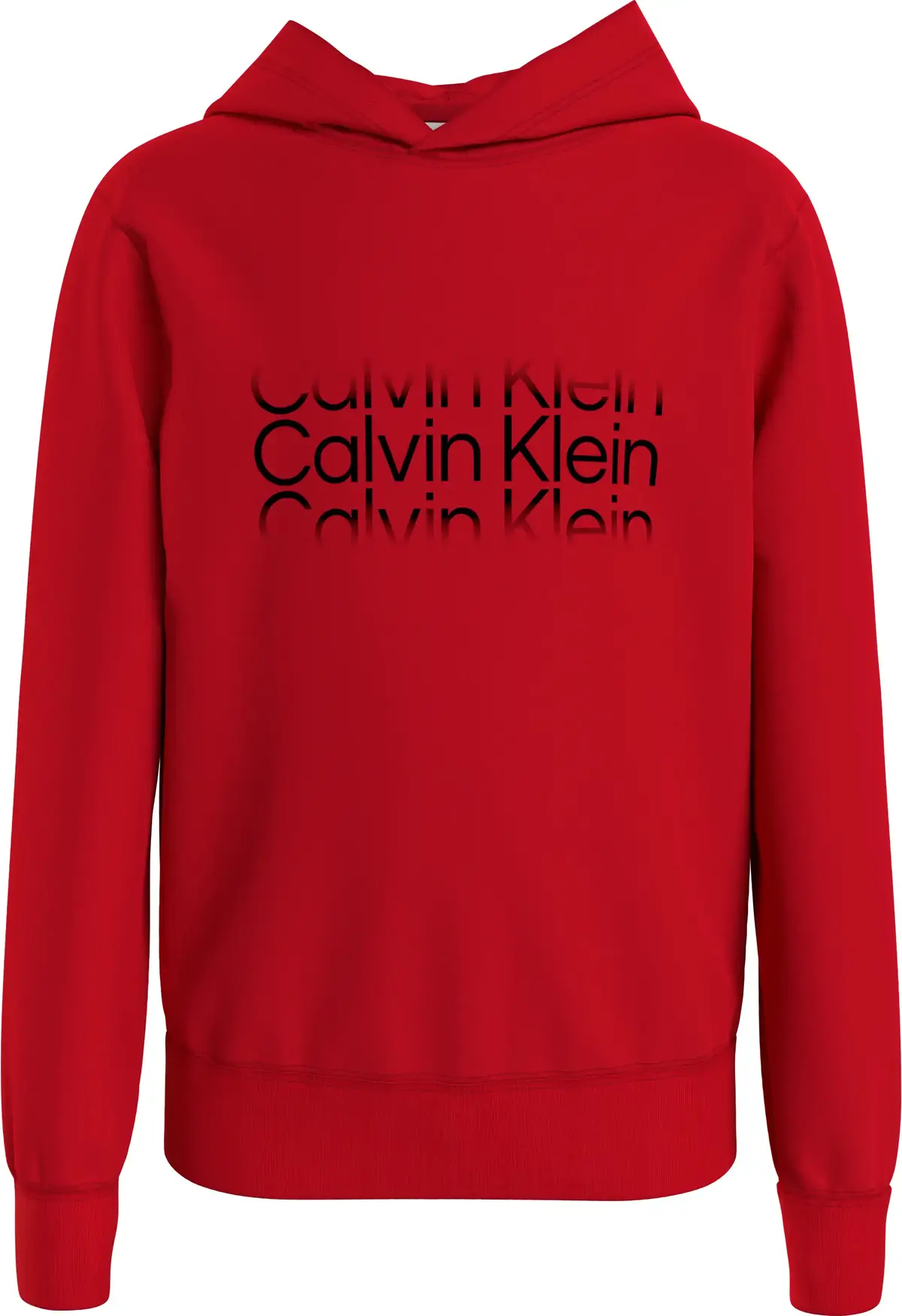 Calvin Klein INST. CUT OFF LOGO Erkek Kırmızı Hoodie