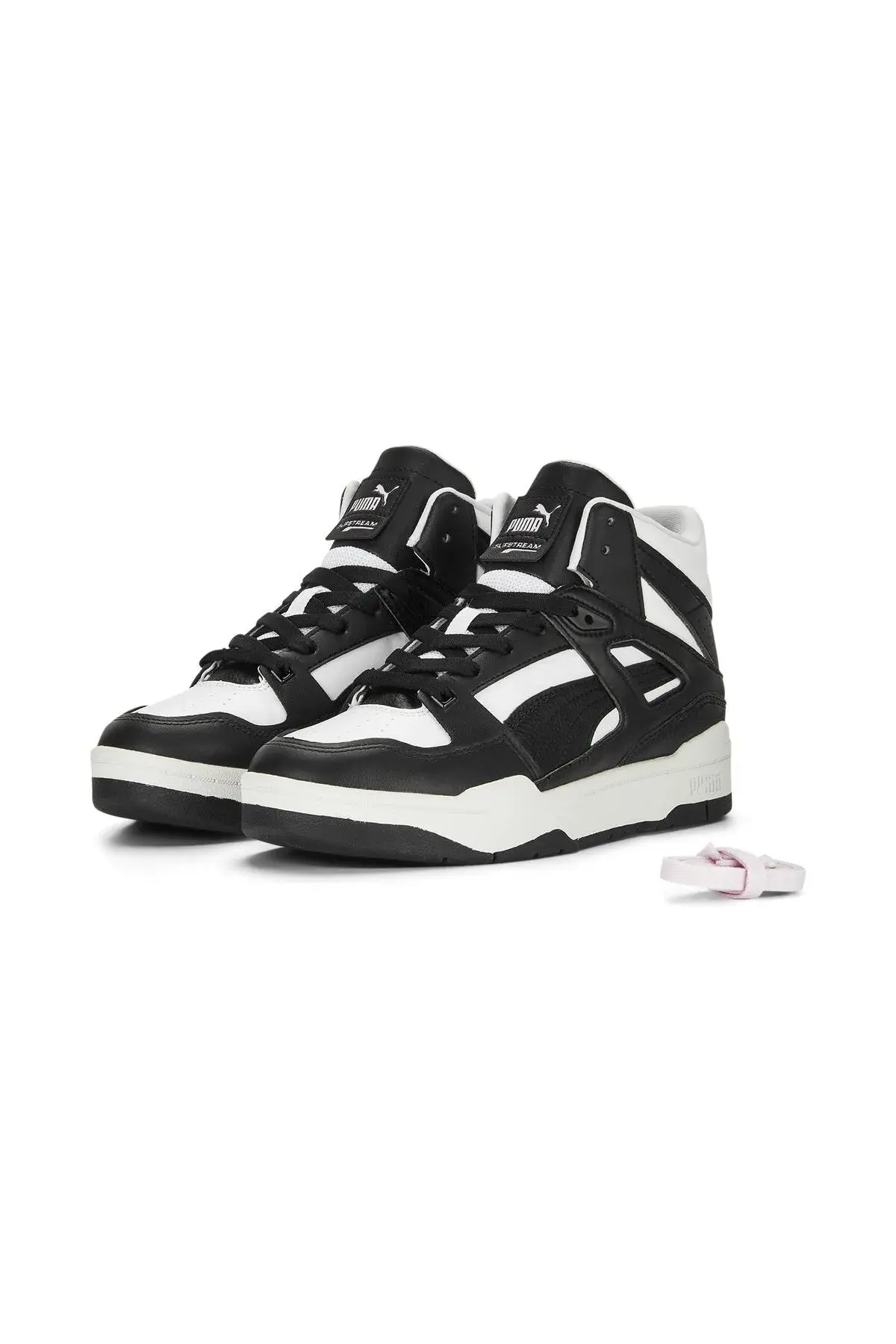 Puma Slipstream Hi Runway Wns Siyah-Beyaz Kadın Günlük Bilekli Spor Ayakkabı