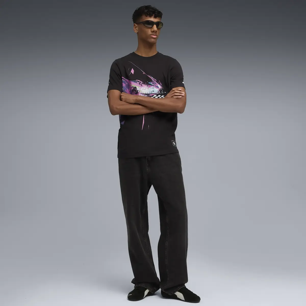 Puma F1 Las Vegas Race TEE Siyah Erkek T-Shirt & Polo
