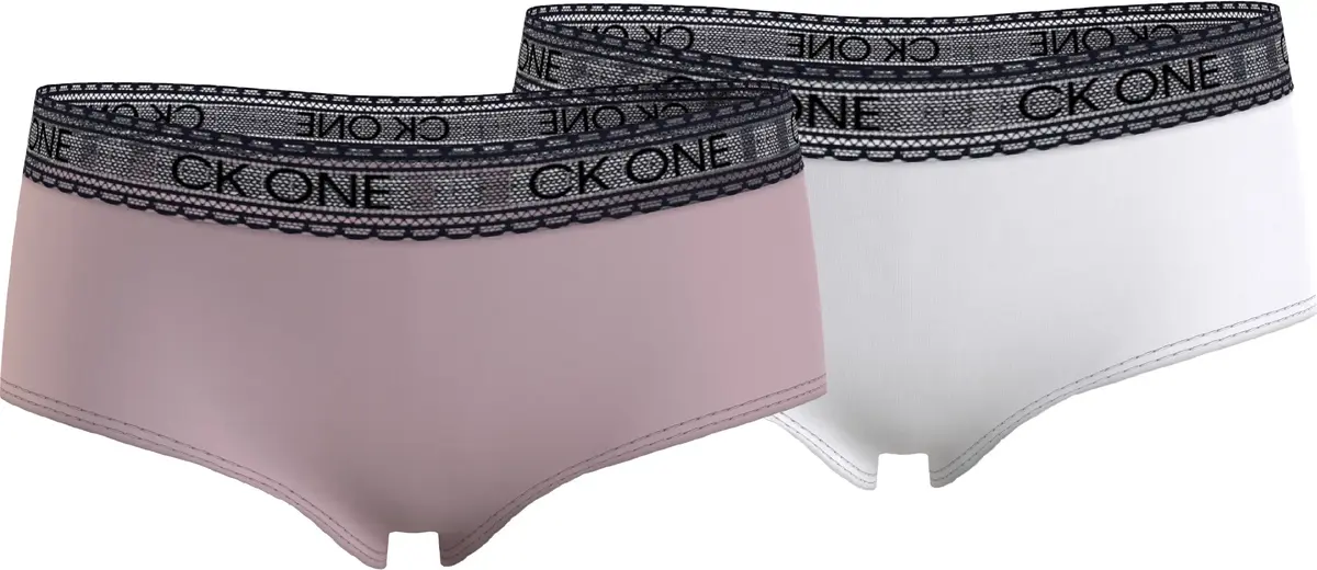 Calvin Klein 2PK SHORTY-LACE Kadın Pembe Boxer Set