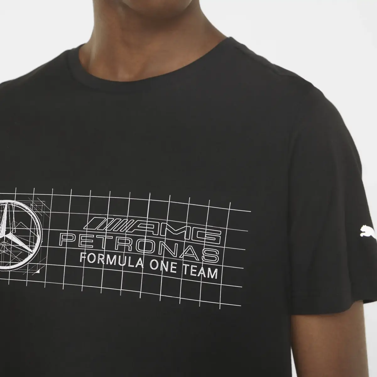 Puma MAPF1 Logo Tee + Puma Black Siyah Erkek T-shirt