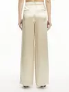 Calvin Klein NAIA SHINE WIDE LEG Kadın Krem Geniş Paça Pantolon