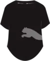 Puma TRAIN ALL DAY BIG CAT TEE Siyah Kadın T-shirt