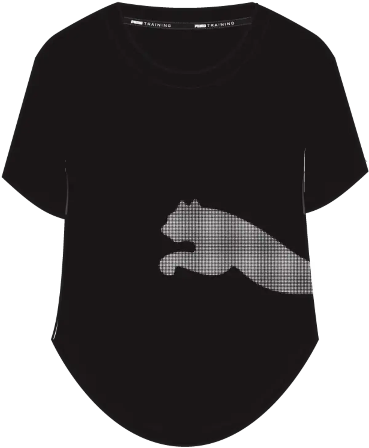 Puma TRAIN ALL DAY BIG CAT TEE Siyah Kadın T-shirt
