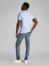Calvin Klein LINEN COTTON T-SHIRT Mavi Erkek Tişört