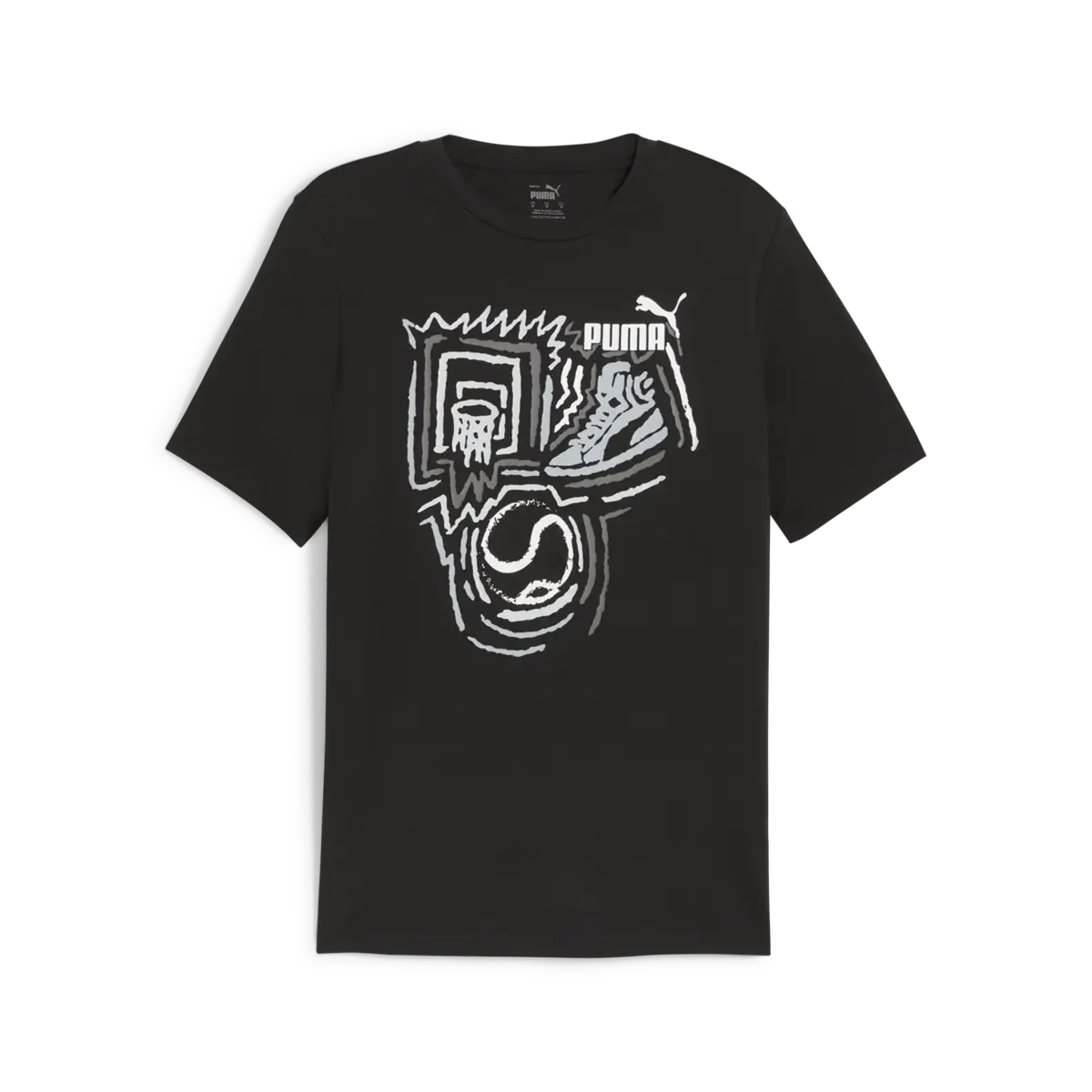 Puma GRAPHICS Year of Sports Tee Siyah Erkek T-Shirt & Polo