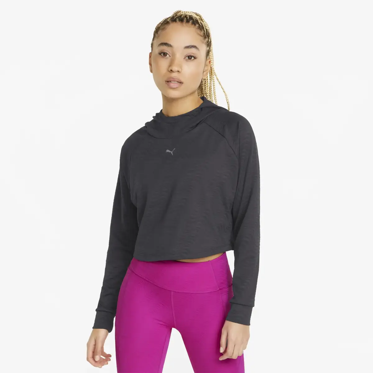 Puma Flawless Pullover Hoodie Puma Black Siyah Kadın Sweatshirt