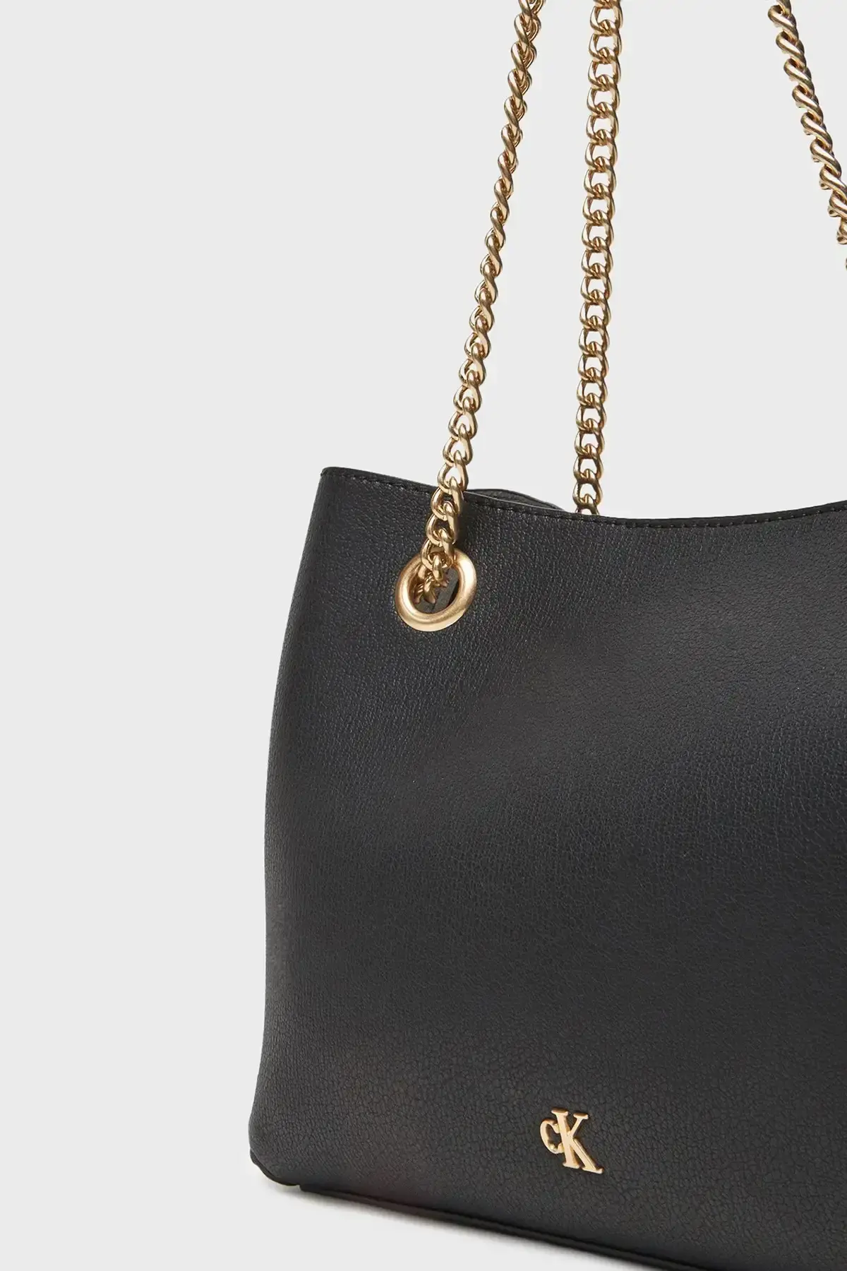 Calvin Klein MINIMAL MONOGRAM SHOULDER BAG WI Siyah Kadın El Çantası