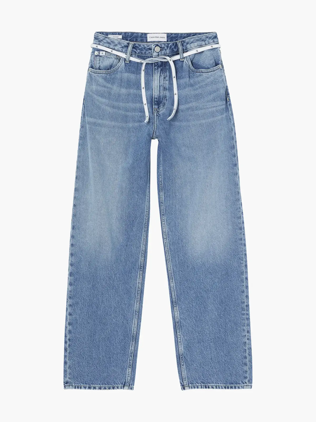 Calvin Klein 90S STRAIGHT Kadın Mavi Kot Pantolon