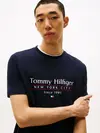Tommy Hilfiger HILFIGER CENTER STAC, DW5 Siyah Erkek T-Shirt & Polo