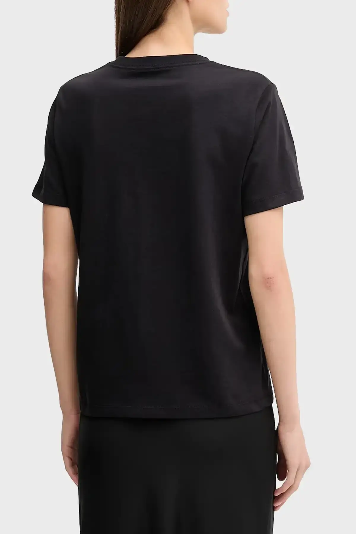 Calvin Klein SS 20s CLASSIC LOGO TEE Siyah Kadın Tişört