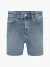 Calvin Klein BERMUDA SHORT MID BL Kadın Mavi Şort