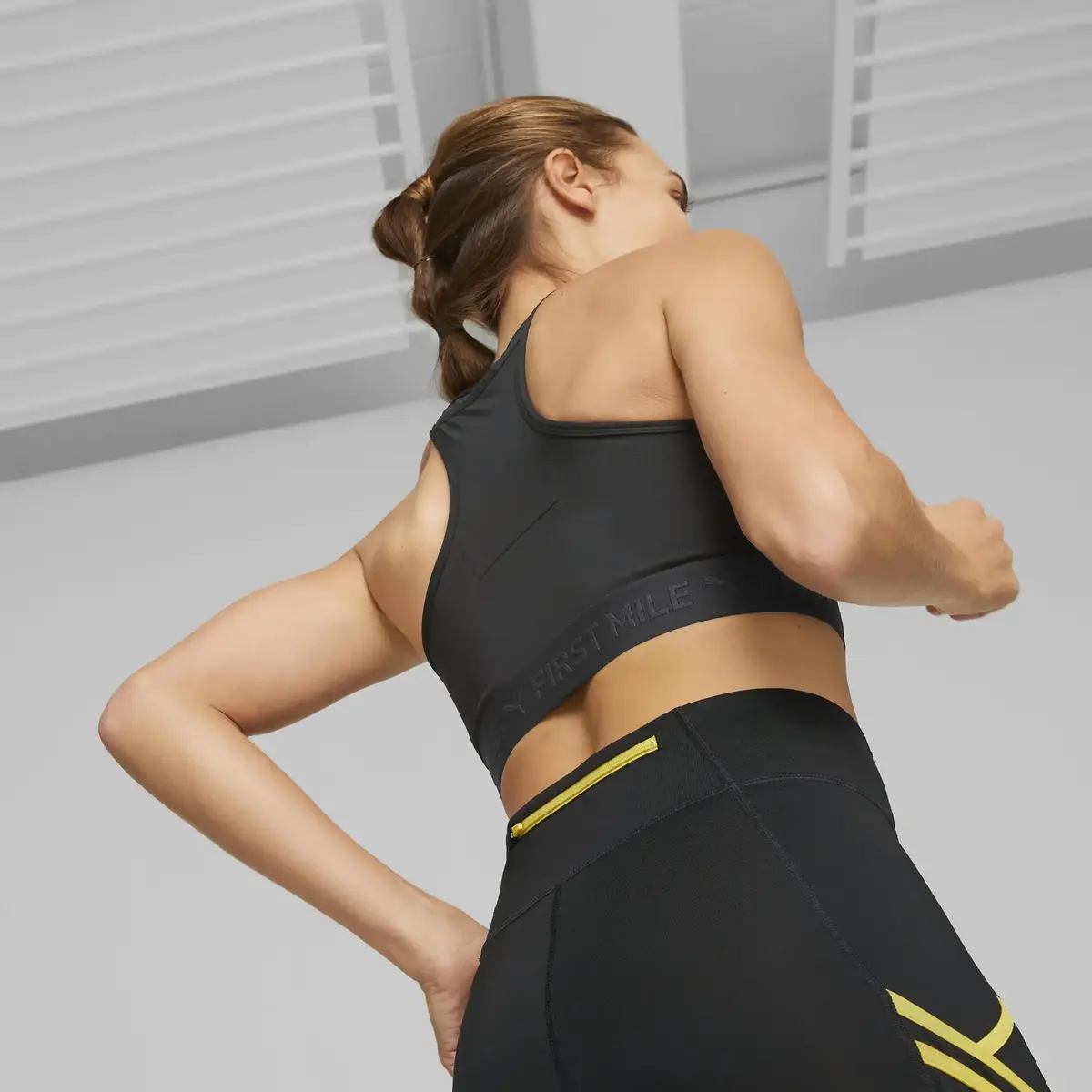 Puma W First Mile High Impact Siyah Kadın Spor Sütyeni